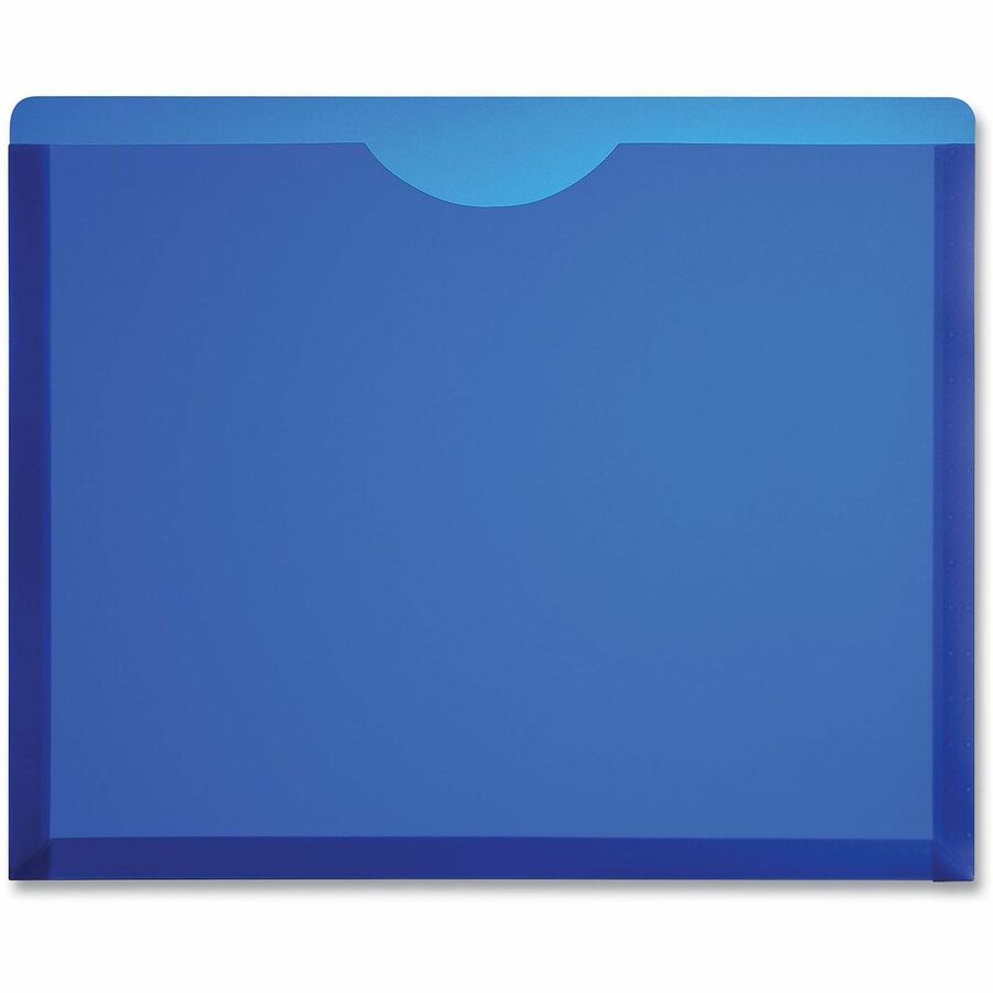 Image of Universal 50750 File Jacket, 8 1/2" x 11", 1" Expansion, Plastic, Polypropylene, Assorted, Unpunched, 10 / Pack