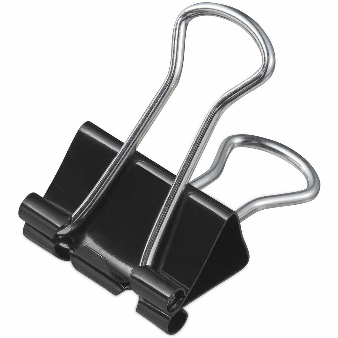 Image of Universal 10210VP Binder Clip Zip-Seal Bag Value Pack, Medium, Black/Silver, 36/Pack