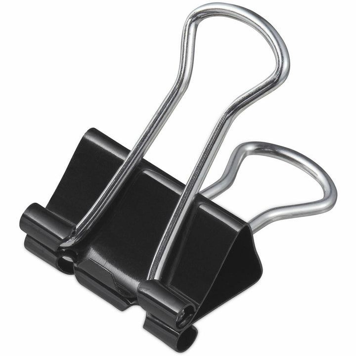 Image of Universal 10210VP Binder Clip Zip-Seal Bag Value Pack, Medium, Black/Silver, 36/Pack