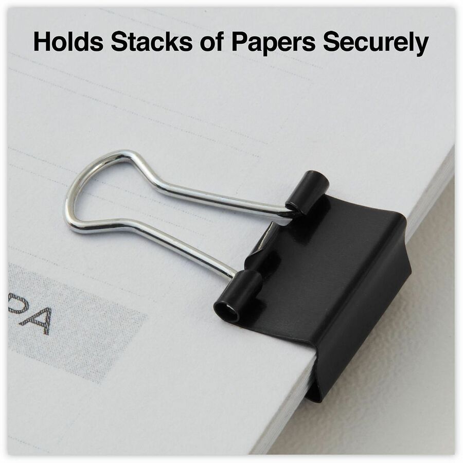 Image of Universal 10199VP3 Binder Clip Value Pack, Mini, Black/Silver, 36/Box