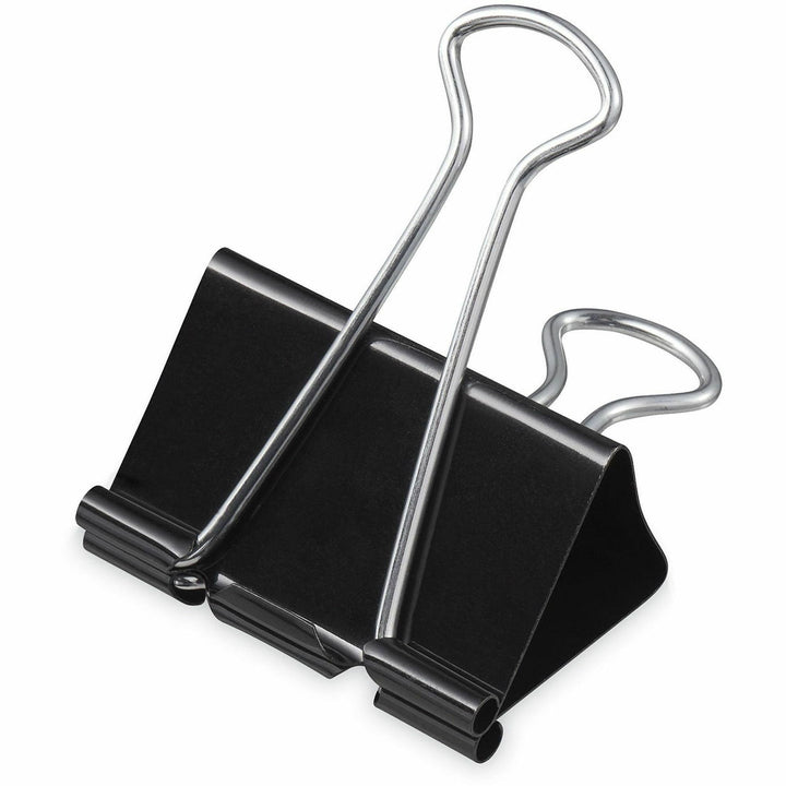 Image of Universal 10199VP Binder Clip Zip-Seal Bag Value Pack, Mini, Black/Silver, 144/Pack