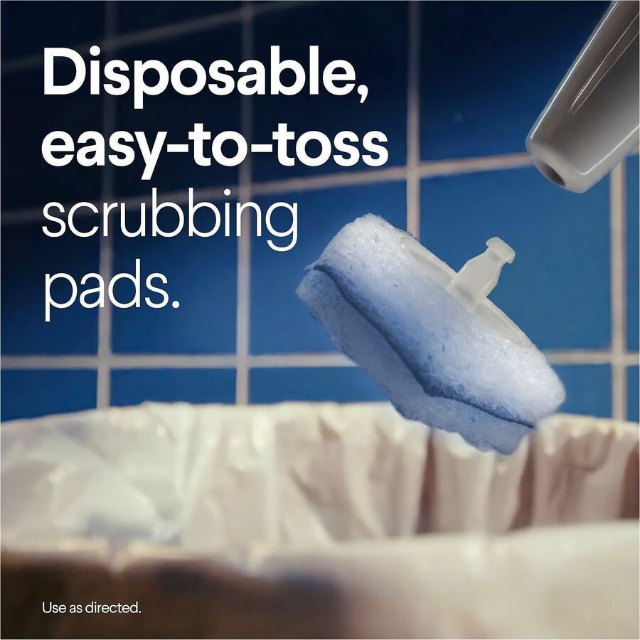 Image of Clorox 31049 ToiletWand Toilet Cleaning and Disinfecting Scrubbing Pads Refills, Blue, White, 20 / Box
