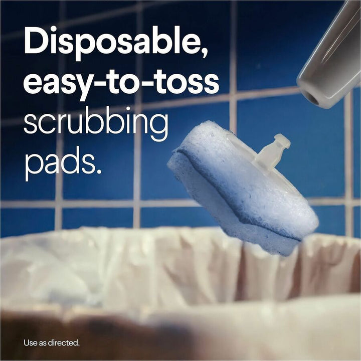 Image of Clorox 31049 ToiletWand Toilet Cleaning and Disinfecting Scrubbing Pads Refills, Blue, White, 20 / Box
