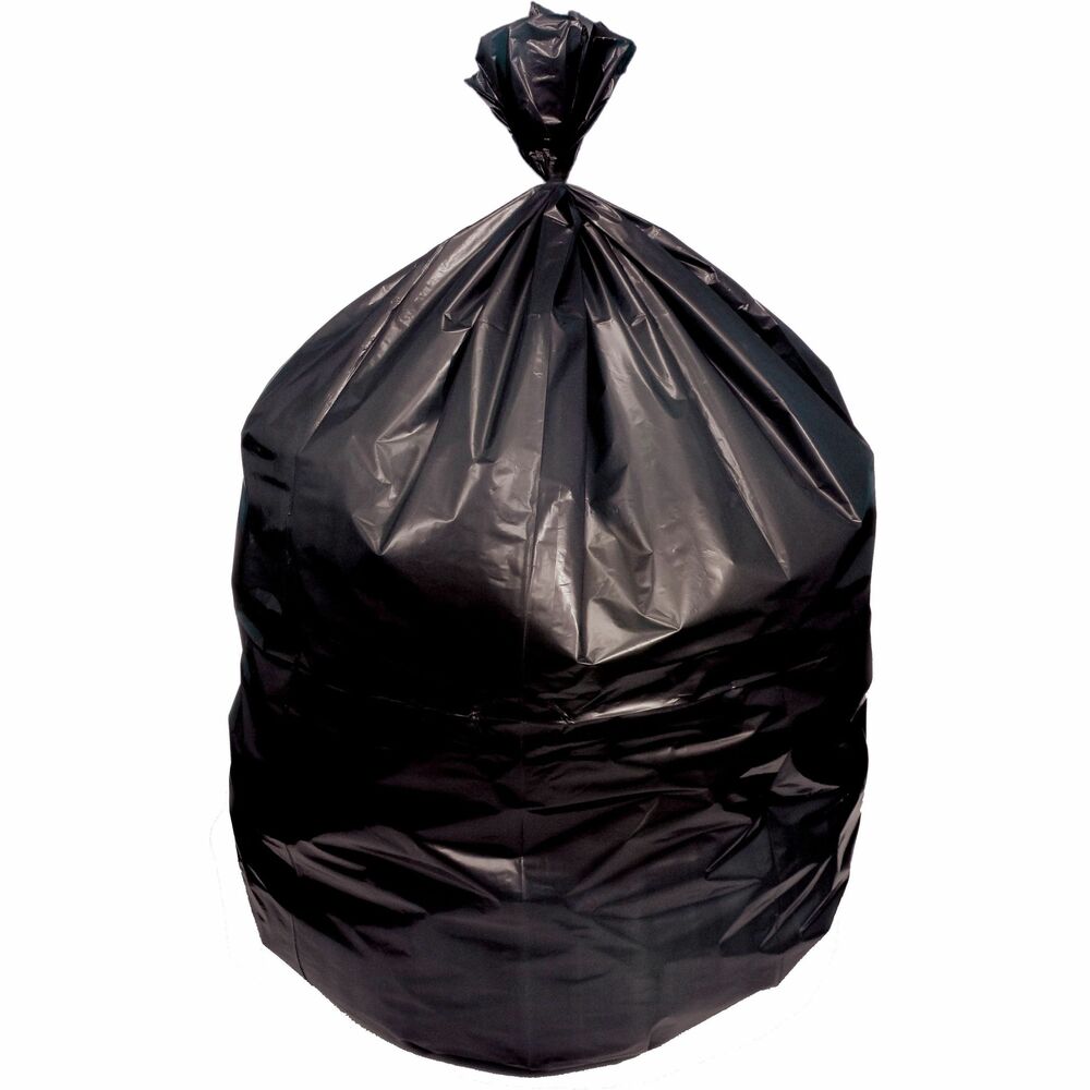 Image of Heritage Can Liners,Eco,LLDPE,1.5 mil,55 Gal,41"x53",100/CT,BK