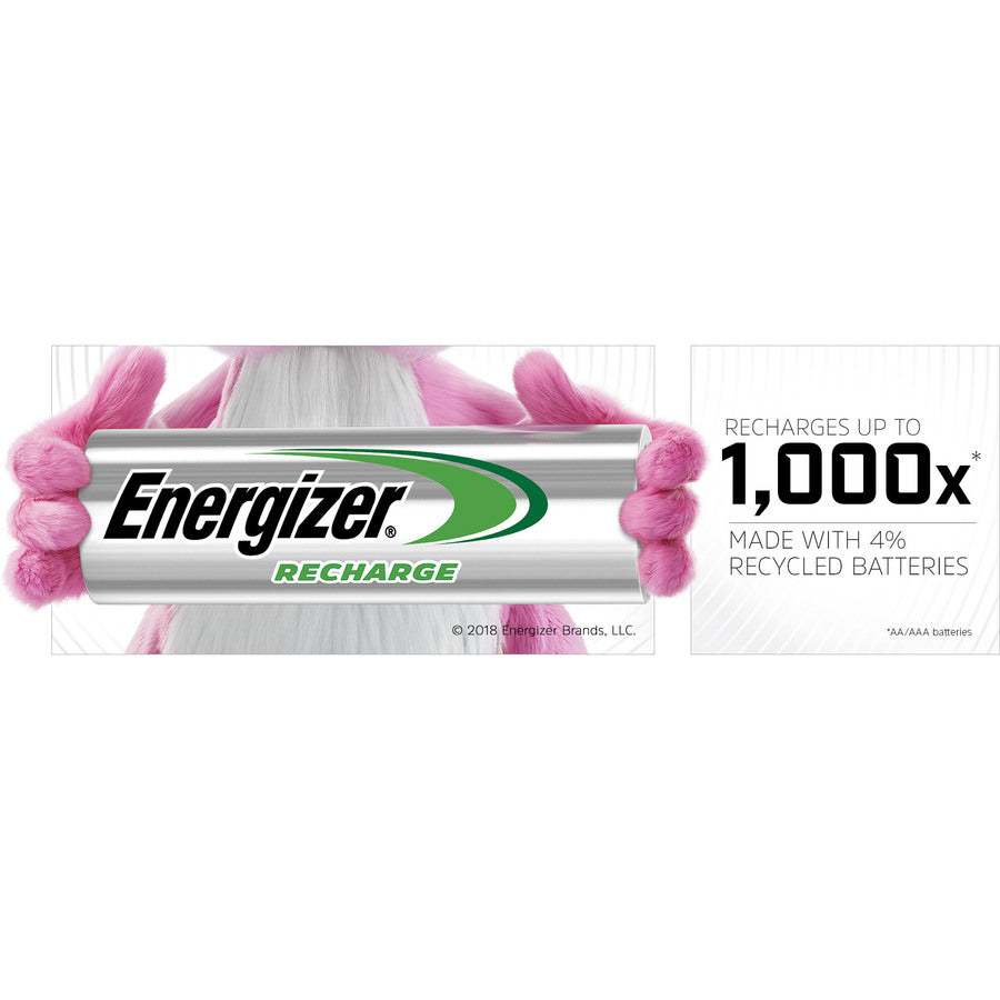 Image of Energizer® Nimh Rechargeable D Batteries, 1.2 V, 2/pack