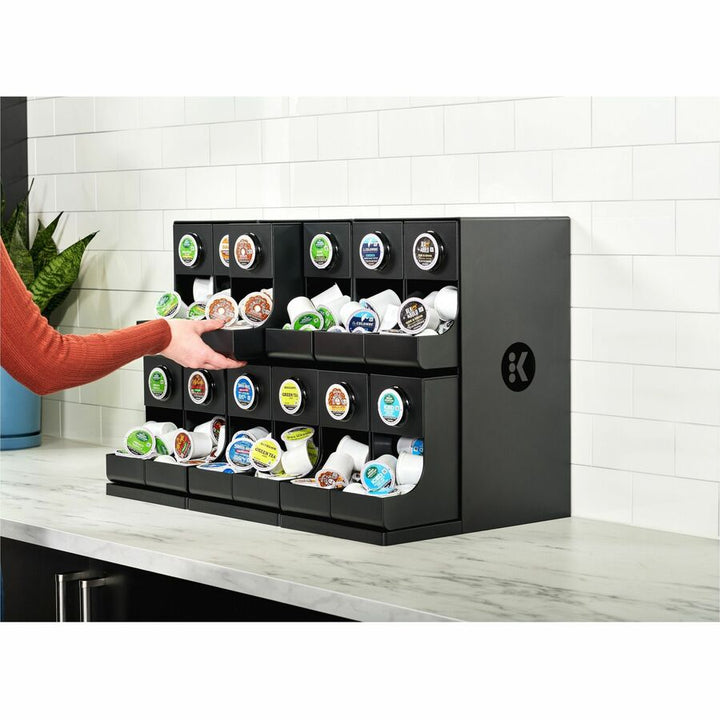 Image of Green Mountain Coffee® Merchandiser,Modular,Plastic,12-K-Cup Capacity,Black