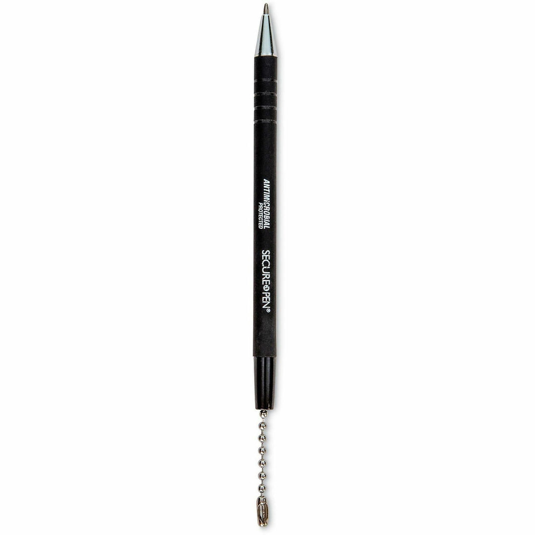 Image of CONTROLTEK® Antimicrobial Ballpoint Counter Pen, Medium 1 mm, Black Ink, Black Barrel
