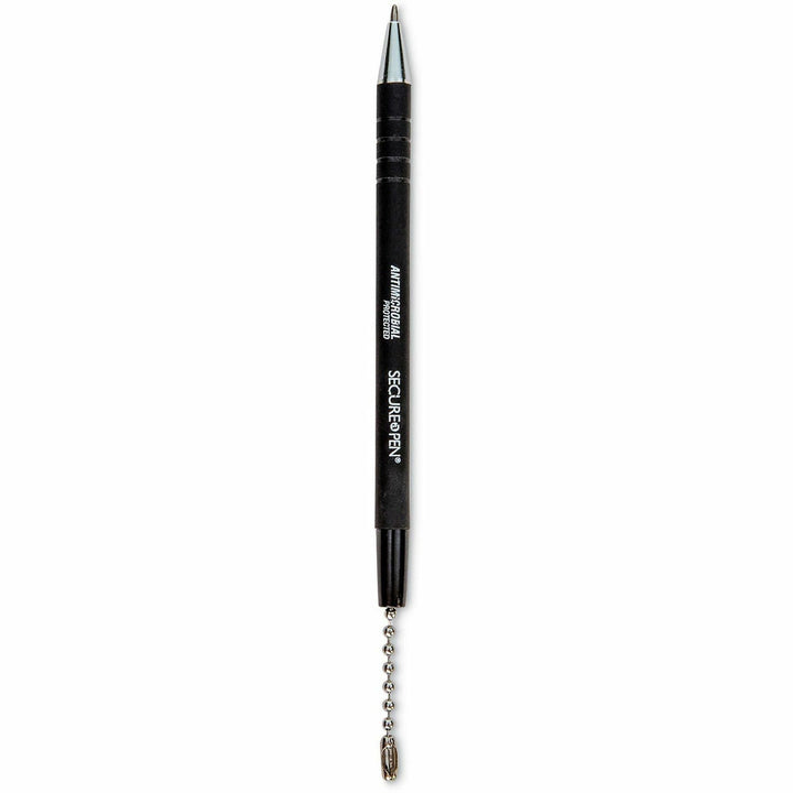 Image of CONTROLTEK® Antimicrobial Ballpoint Counter Pen, Medium 1 mm, Black Ink, Black Barrel