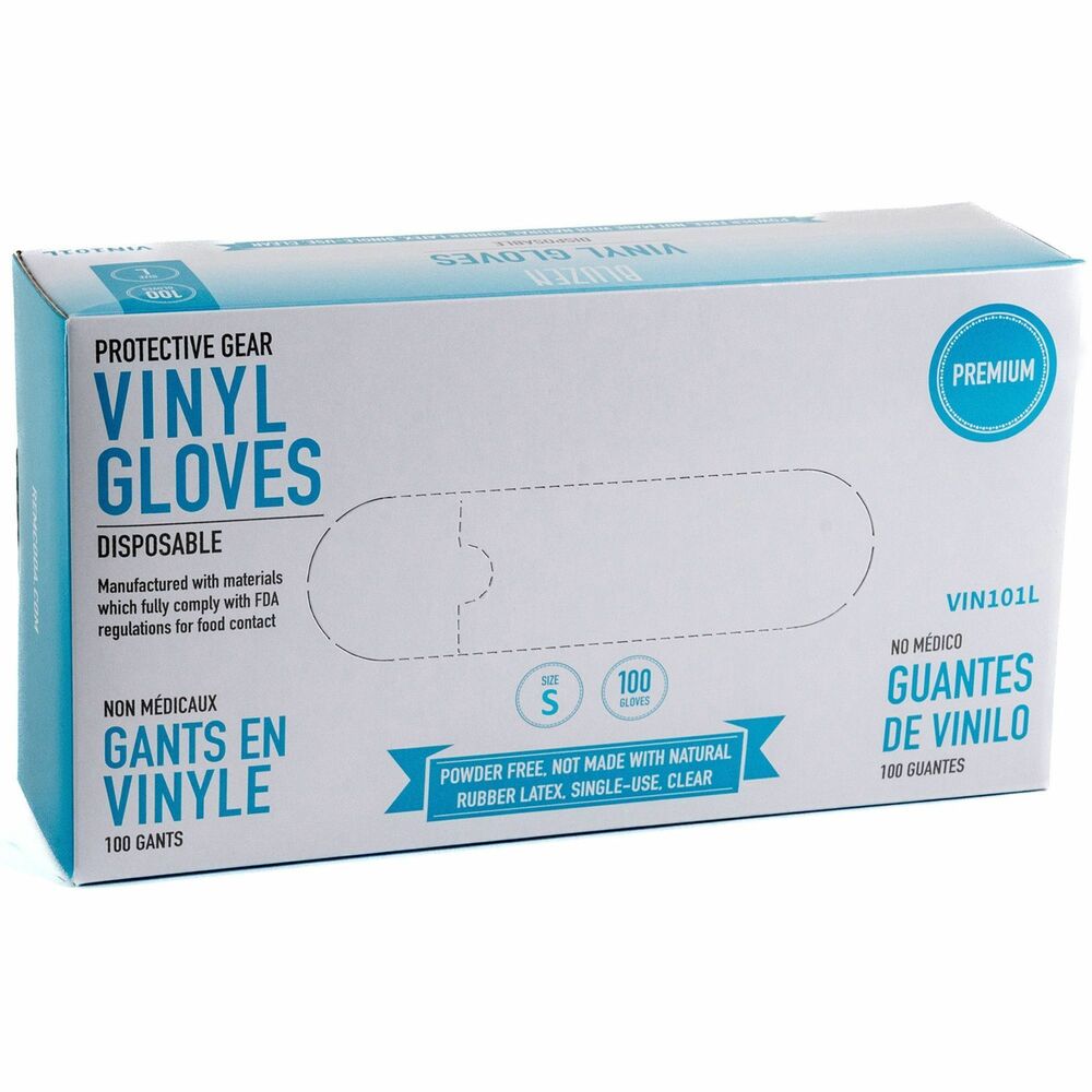 Image of Remcoda, LLC Gloves,Disposable,Vinyl,Small,100/BX,CL