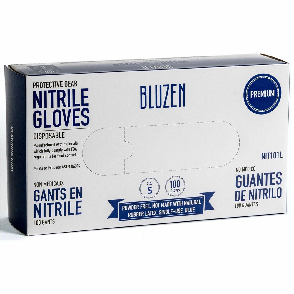 Image of Remcoda, LLC Gloves,Disposable,Powder-Free,Nitrile,Small,100/BX,BE