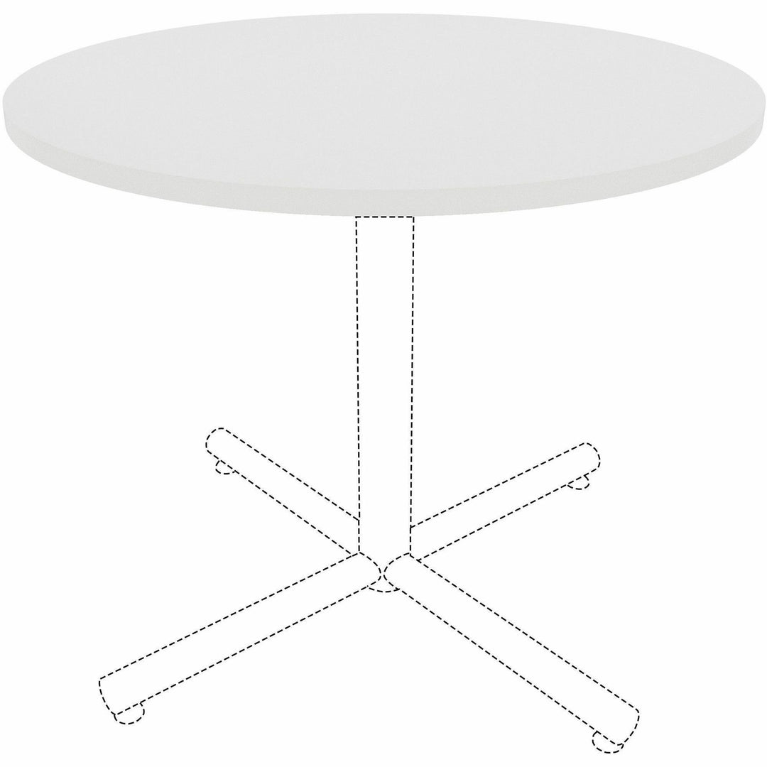 Image of Lorell Tabletop,f/LLR61641 Base,Laminate,36"Dia x 1"Thick,White