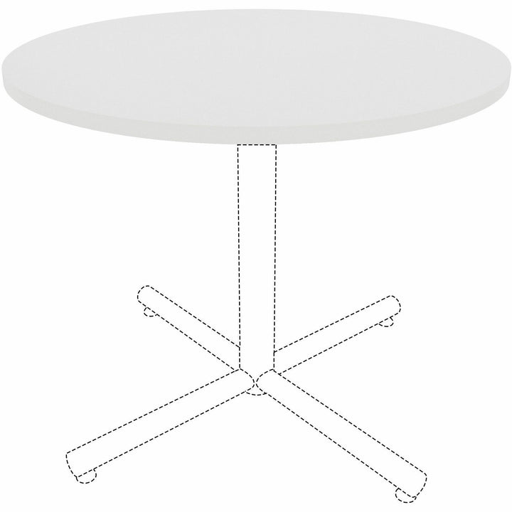 Image of Lorell Tabletop,f/LLR61641 Base,Laminate,36"Dia x 1"Thick,White