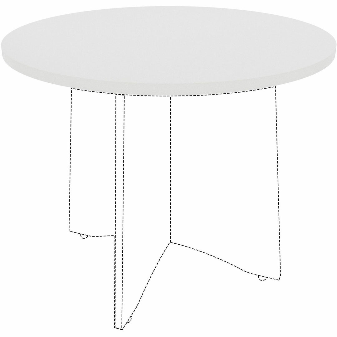 Image of Lorell Tabletop,f/LLR61641 Base,Laminate,36"Dia x 1"Thick,White