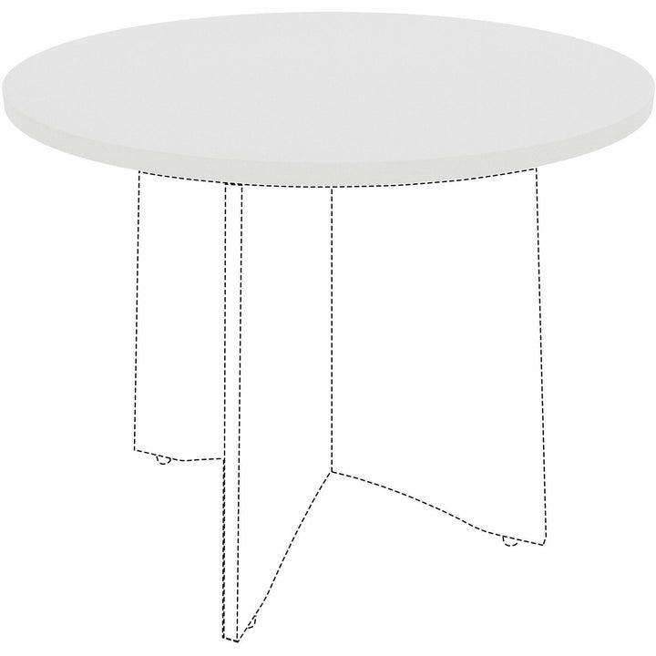 Image of Lorell Tabletop,f/LLR61641 Base,Laminate,36"Dia x 1"Thick,White