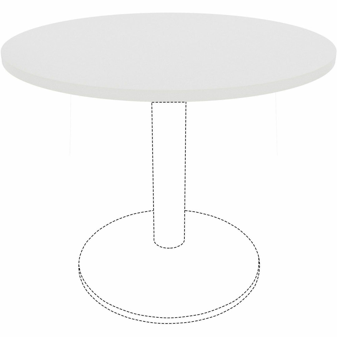 Image of Lorell Tabletop,f/LLR61641 Base,Laminate,36"Dia x 1"Thick,White