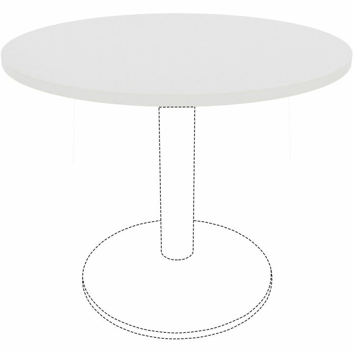 Image of Lorell Tabletop,f/LLR61641 Base,Laminate,36"Dia x 1"Thick,White