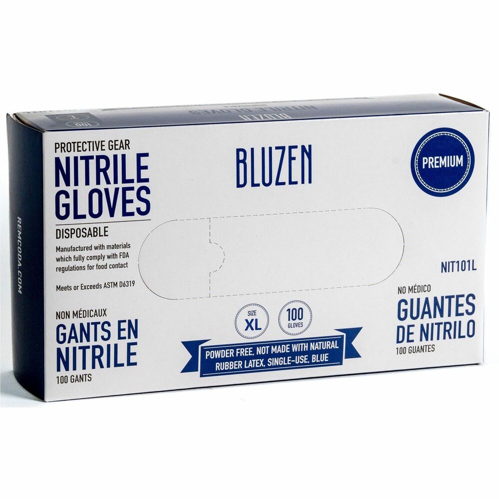 Image of Remcoda, LLC Gloves,Disposable,Extra-Strength,Nitrile,XLarge,100/BX,BE