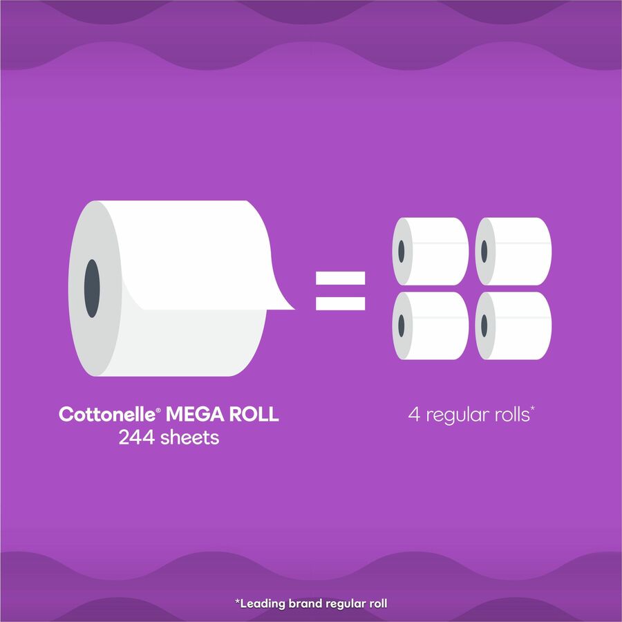Image of Kimberly-Clark Professional 55494 Ultra Comfort Toilet Paper, 2 Ply, White, Paper, Fiber, 12 / Pack