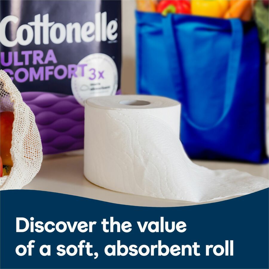 Image of Kimberly-Clark Professional 55494 Ultra Comfort Toilet Paper, 2 Ply, White, Paper, Fiber, 12 / Pack