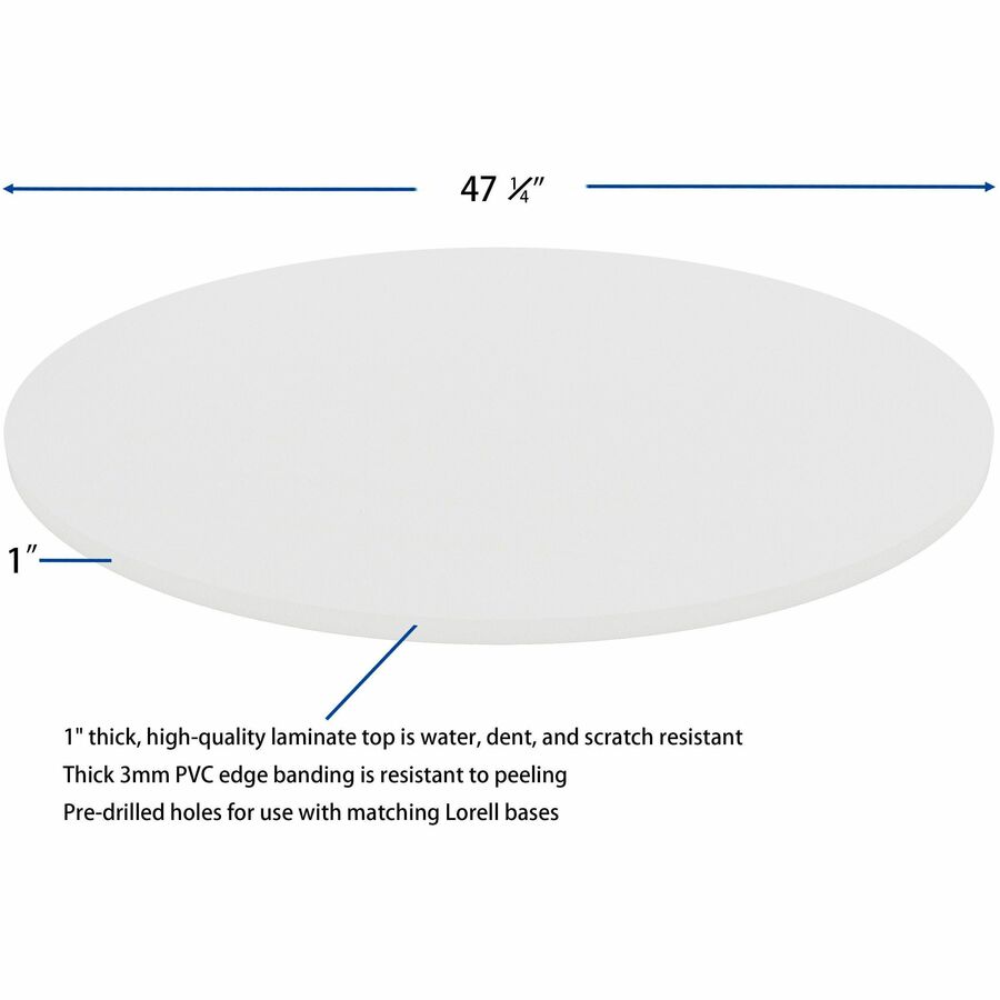 Image of Lorell Tabletop,f/LLR87241 Base,Laminate,48"Dia x 1"Thick,WE