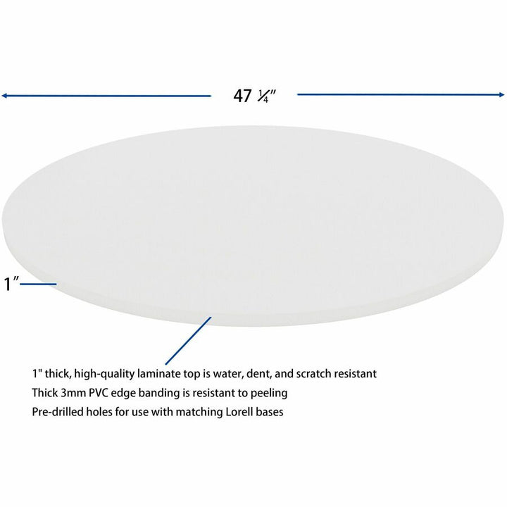 Image of Lorell Tabletop,f/LLR87241 Base,Laminate,48"Dia x 1"Thick,WE