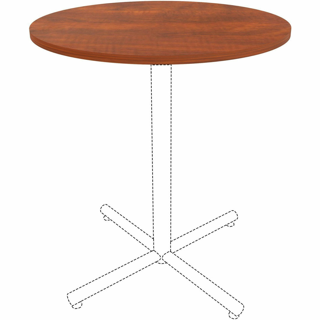 Image of Lorell Tabletop,f/LLR61641 Base,Laminate,36"Dia x 1"Thick,Cherry