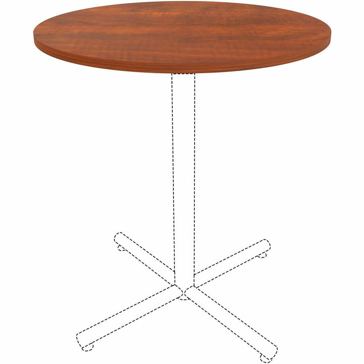 Image of Lorell Tabletop,f/LLR61641 Base,Laminate,36"Dia x 1"Thick,Cherry