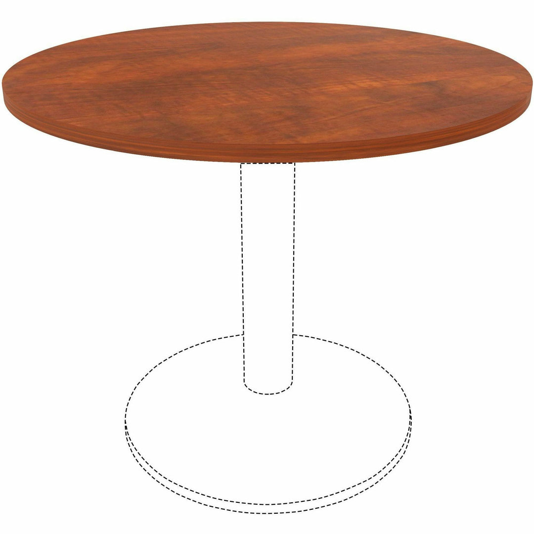 Image of Lorell Tabletop,f/LLR61641 Base,Laminate,36"Dia x 1"Thick,Cherry