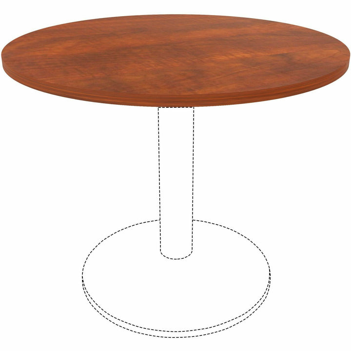 Image of Lorell Tabletop,f/LLR61641 Base,Laminate,36"Dia x 1"Thick,Cherry