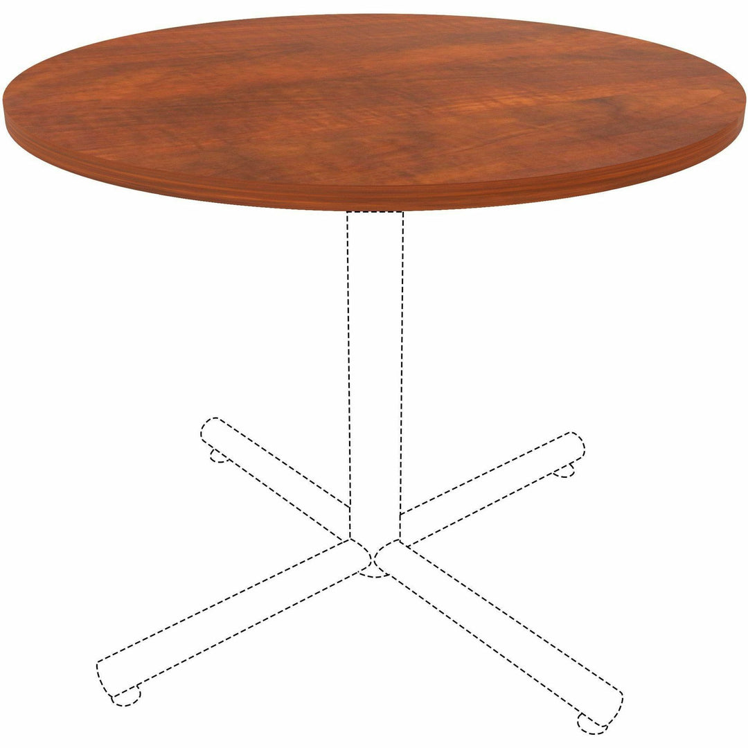 Image of Lorell Tabletop,f/LLR61641 Base,Laminate,36"Dia x 1"Thick,Cherry