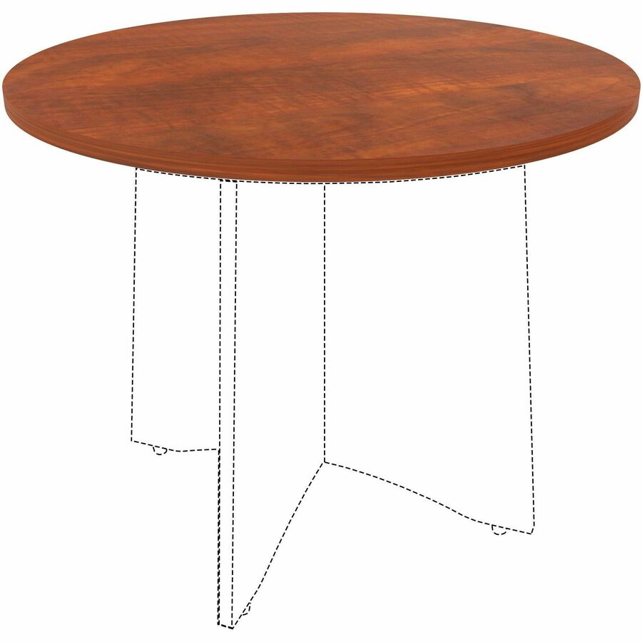 Image of Lorell Tabletop,f/LLR61641 Base,Laminate,36"Dia x 1"Thick,Cherry