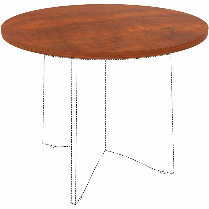 Image of Lorell Tabletop,f/LLR61641 Base,Laminate,36"Dia x 1"Thick,Cherry