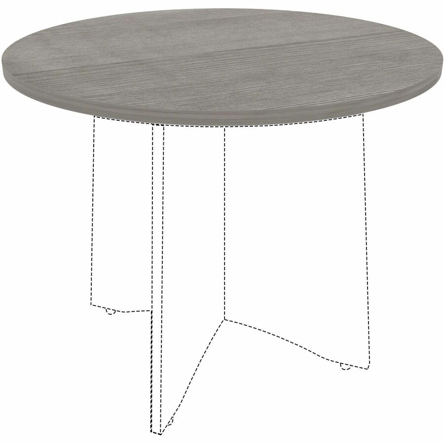 Image of Lorell Tabletop,f/LLR61641 Base,Lam,36"Dia x 1"Thick,Weathered CCL