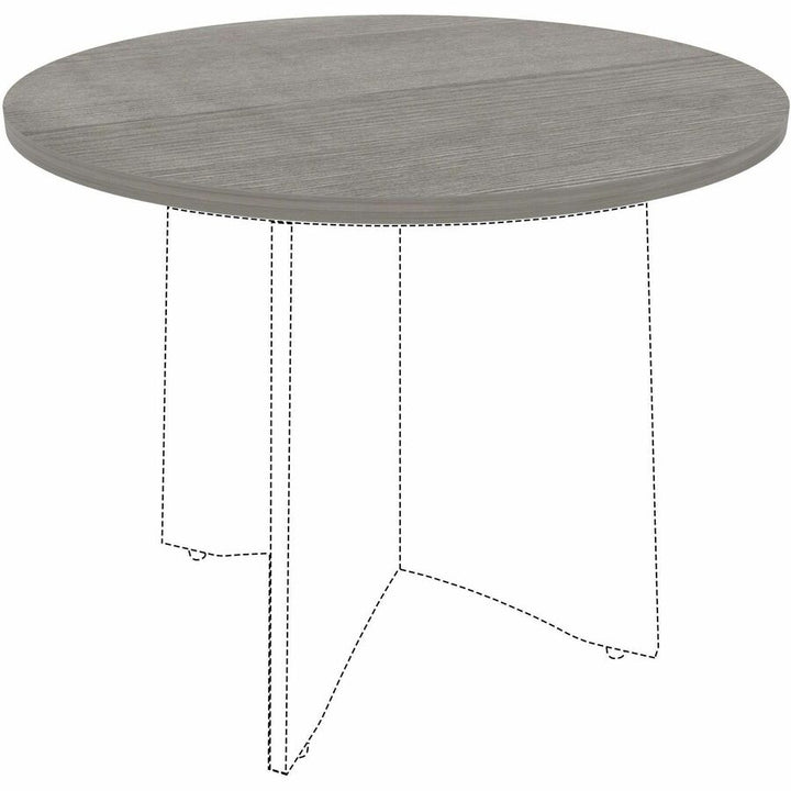 Image of Lorell Tabletop,f/LLR61641 Base,Lam,36"Dia x 1"Thick,Weathered CCL