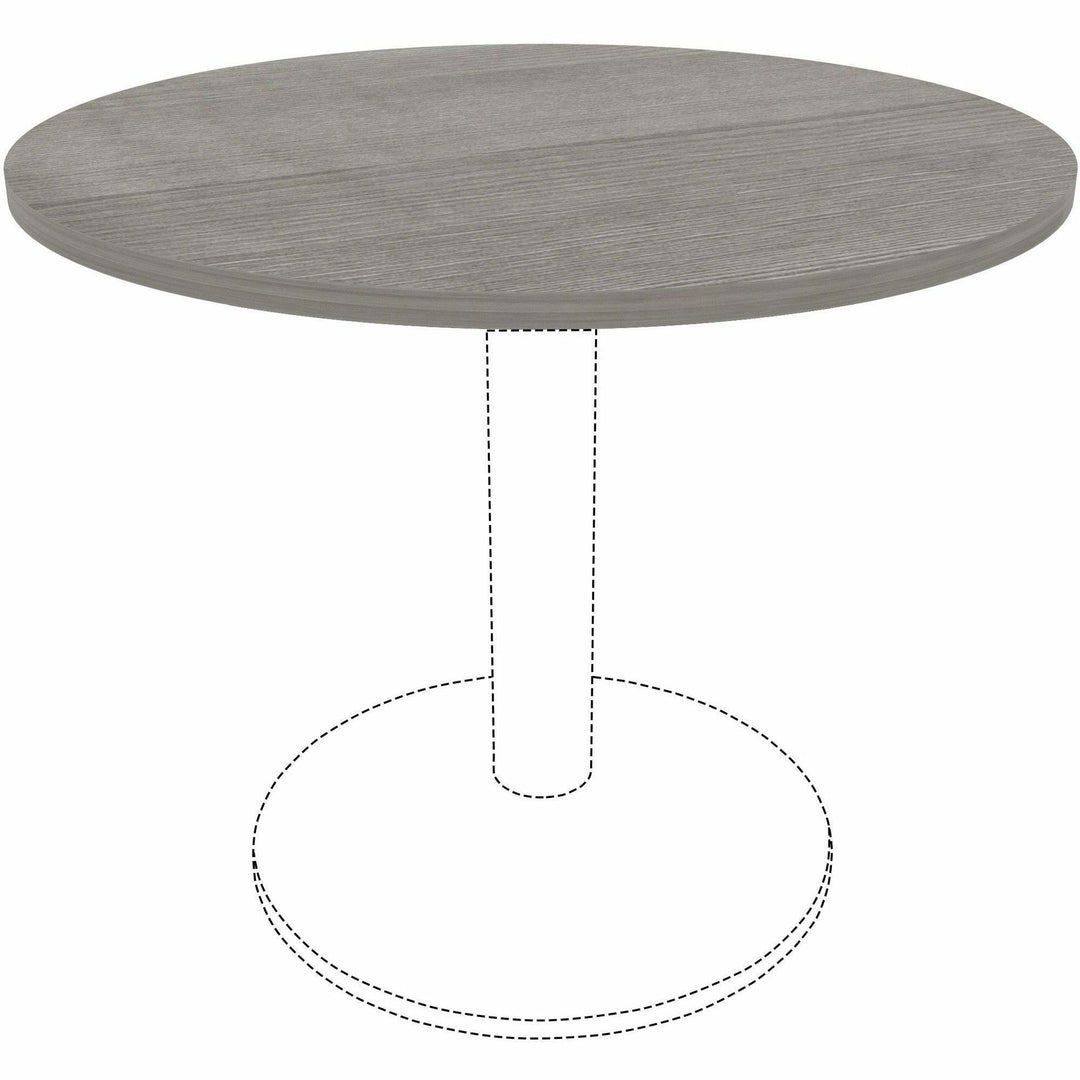 Image of Lorell Tabletop,f/LLR61641 Base,Lam,36"Dia x 1"Thick,Weathered CCL