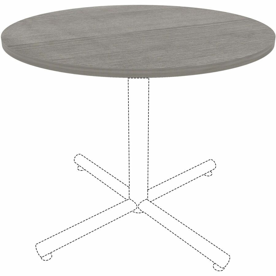 Image of Lorell Tabletop,f/LLR61641 Base,Lam,36"Dia x 1"Thick,Weathered CCL