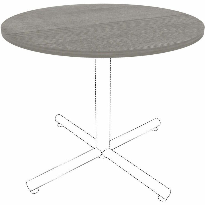 Image of Lorell Tabletop,f/LLR61641 Base,Lam,36"Dia x 1"Thick,Weathered CCL