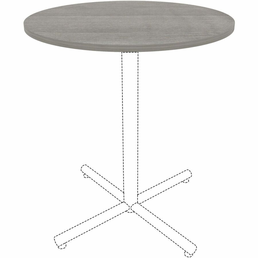 Image of Lorell Tabletop,f/LLR61641 Base,Lam,36"Dia x 1"Thick,Weathered CCL