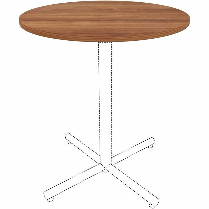 Image of Lorell Tabletop,f/LLR61641 Base,Laminate,36"Dia x 1"Thick,Walnut