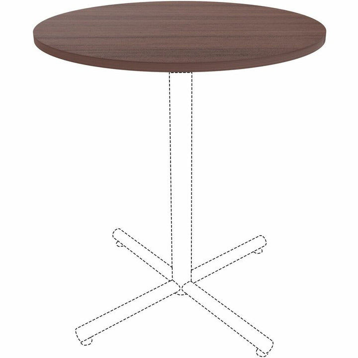 Image of Lorell Tabletop,f/LLR61641 Base,Laminate,36"Dia x 1"Thick,Espresso