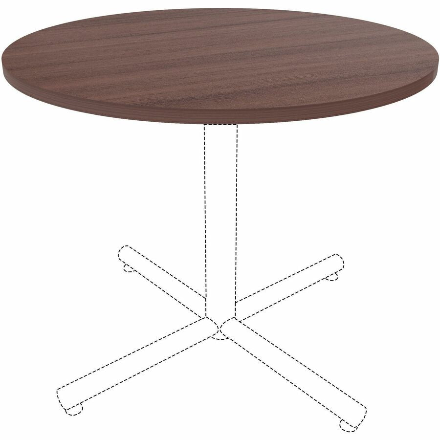 Image of Lorell Tabletop,f/LLR61641 Base,Laminate,36"Dia x 1"Thick,Espresso