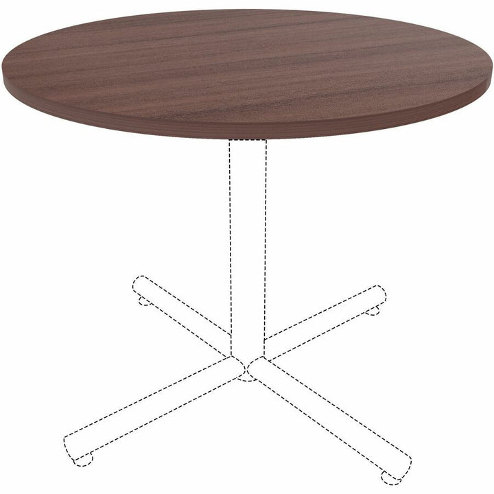 Image of Lorell Tabletop,f/LLR61641 Base,Laminate,36"Dia x 1"Thick,Espresso