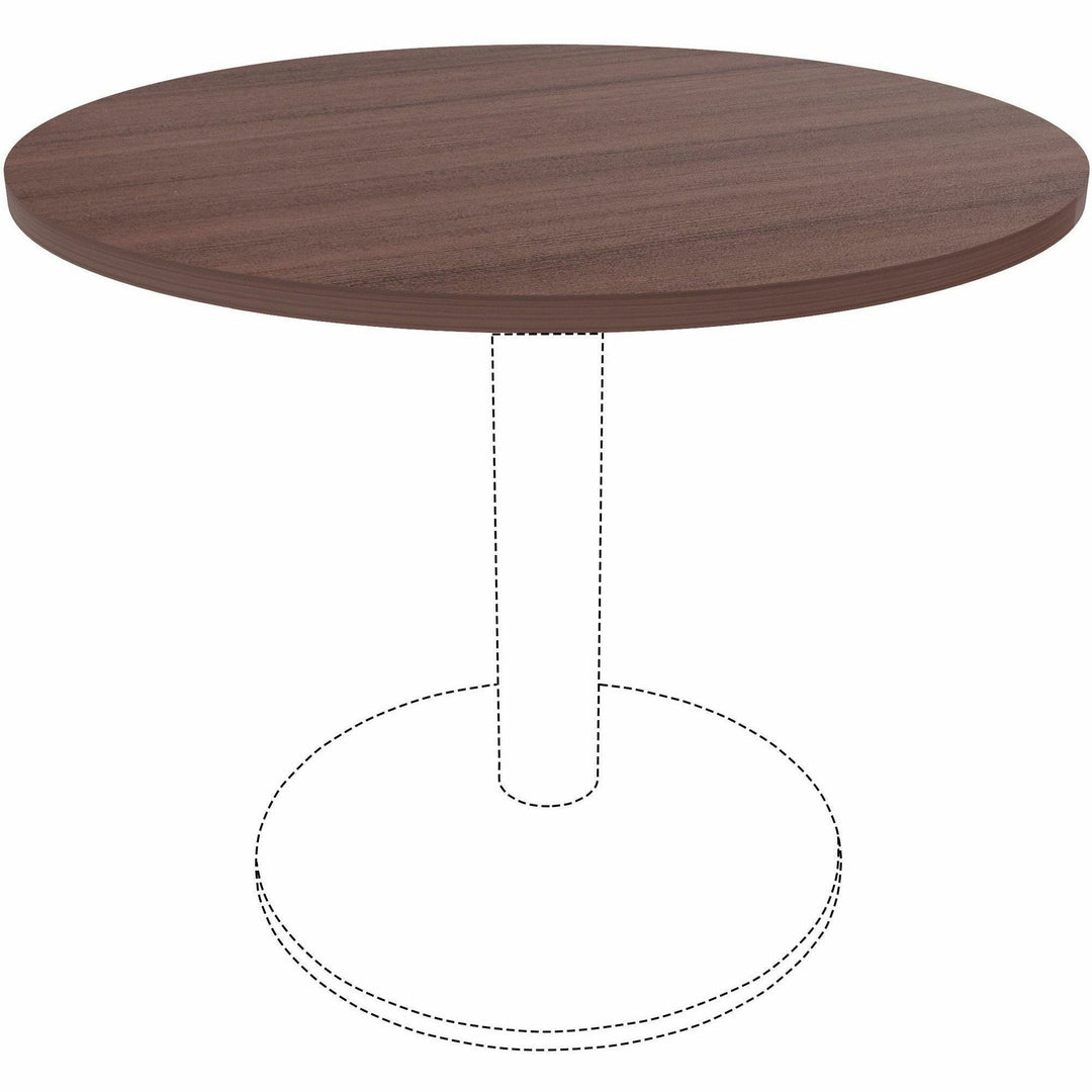 Image of Lorell Tabletop,f/LLR61641 Base,Laminate,36"Dia x 1"Thick,Espresso