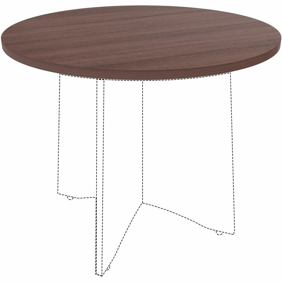Image of Lorell Tabletop,f/LLR61641 Base,Laminate,36"Dia x 1"Thick,Espresso