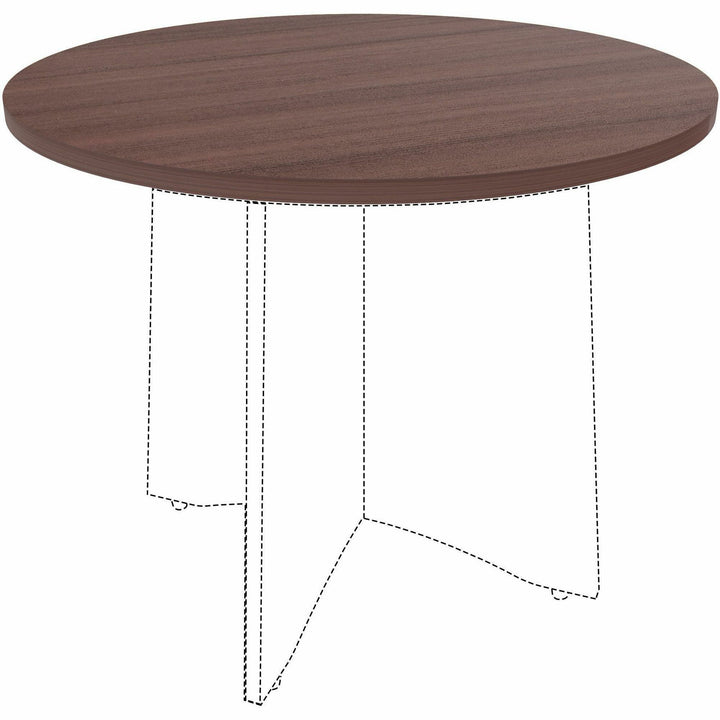 Image of Lorell Tabletop,f/LLR61641 Base,Laminate,36"Dia x 1"Thick,Espresso