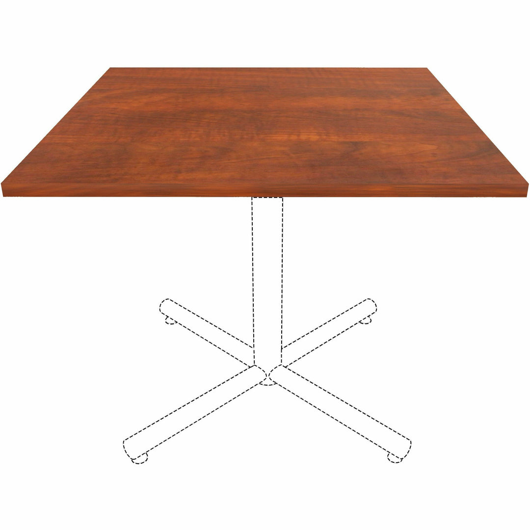 Image of Lorell Tabletop,f/LLR61641 Base,Laminate,36"x36"x1"Thick,Cherry