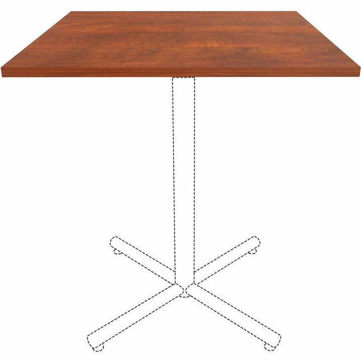 Image of Lorell Tabletop,f/LLR61641 Base,Laminate,36"x36"x1"Thick,Cherry