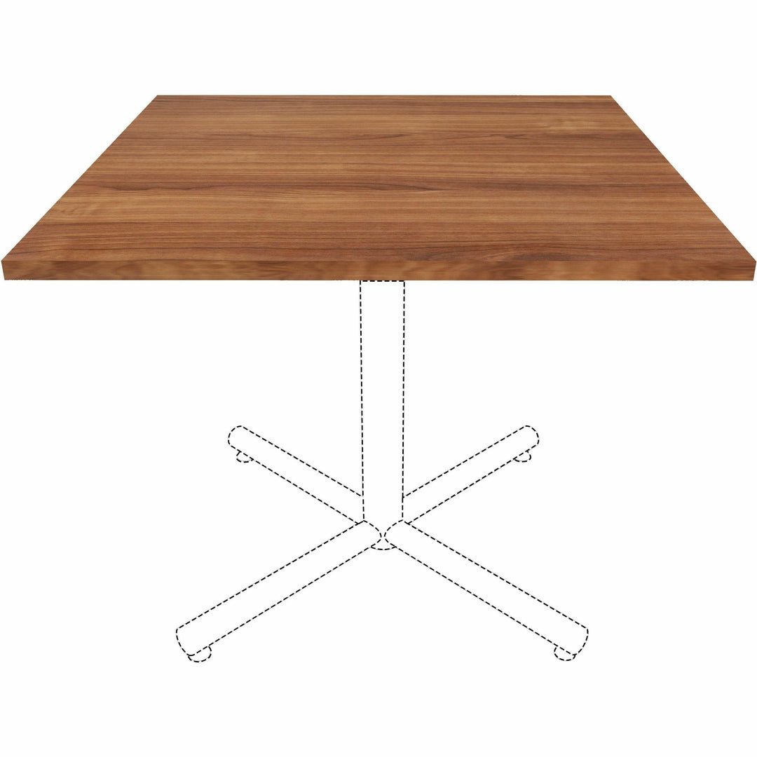 Image of Lorell Tabletop,f/LLR61641 Base,Laminate,36"x36"x1"Thick,Walnut