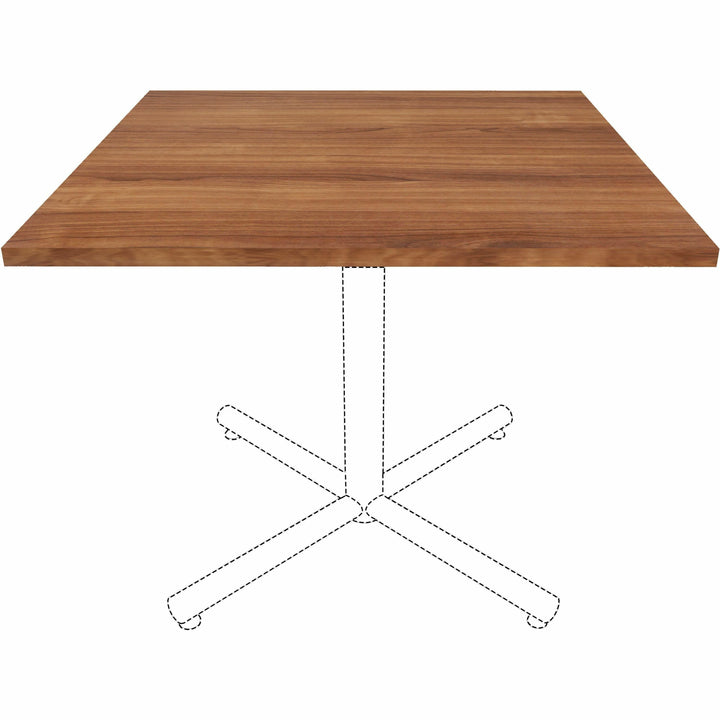 Image of Lorell Tabletop,f/LLR61641 Base,Laminate,36"x36"x1"Thick,Walnut