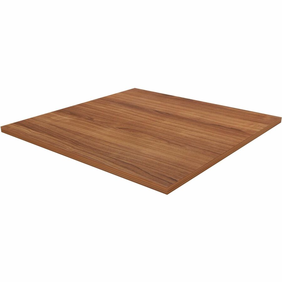 Image of Lorell Tabletop,f/LLR61641 Base,Laminate,36"x36"x1"Thick,Walnut